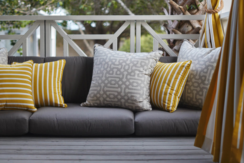 outdoor furniture upholstery with sunbrella fabric