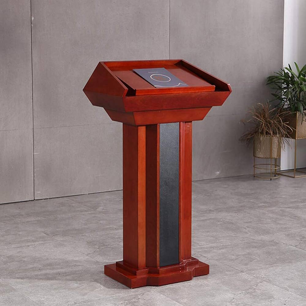 Wooden podium stand