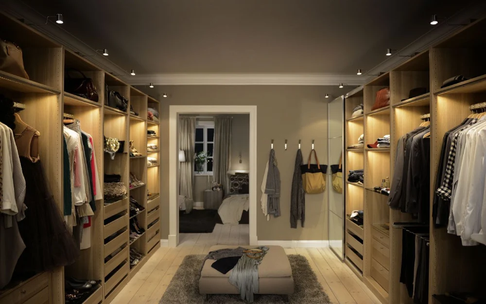 Wardrobes with Built-In Lighting