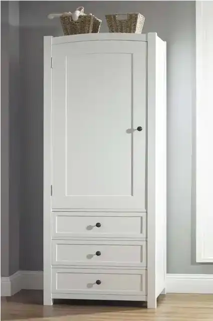 Compact 1 door wardrobe with a sleek and modern design.