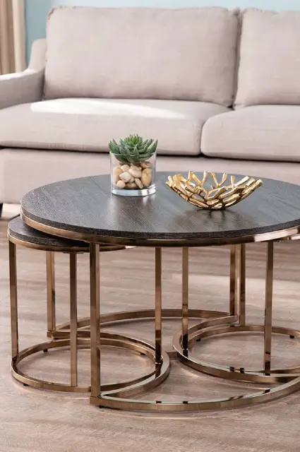 Large rectangular coffee table with ample tabletop space.