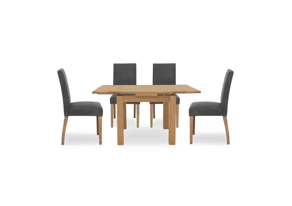 Dining Table and 4 Cowboy Upholstered Dining Chairs