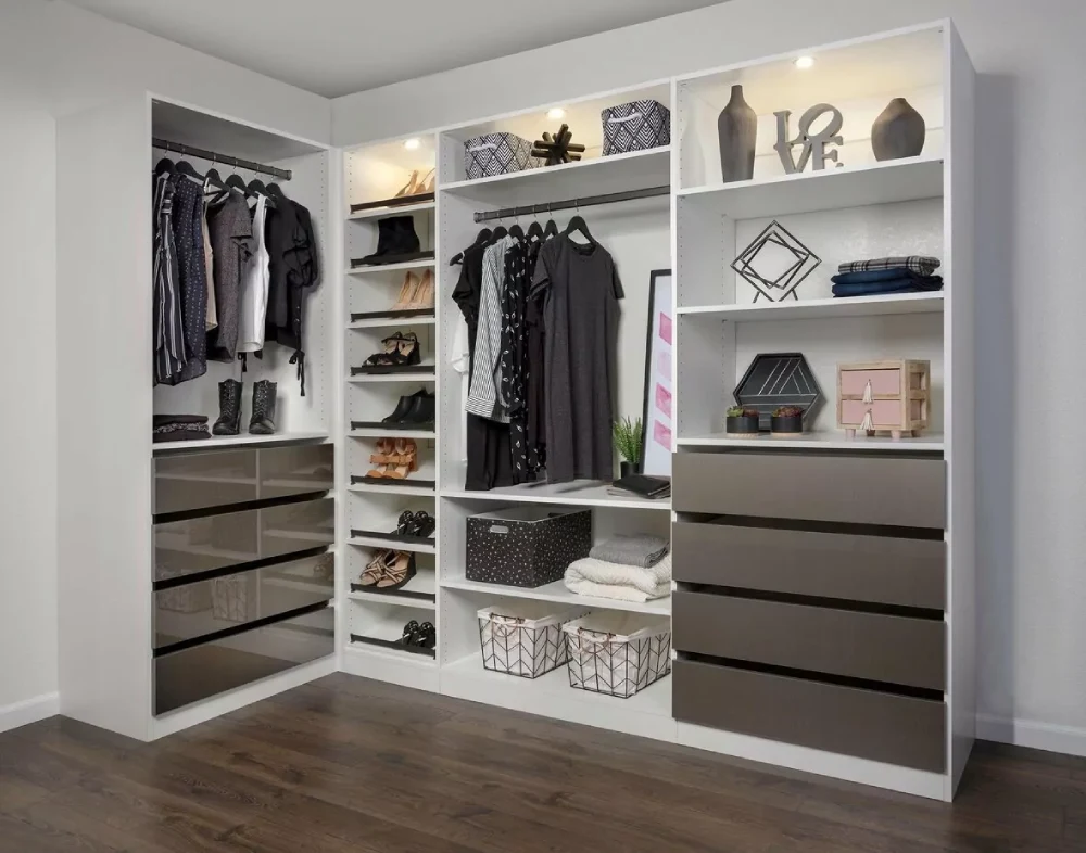 open wardrobe